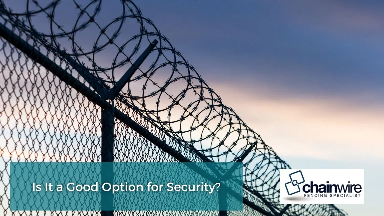 Chainwire as a security fence