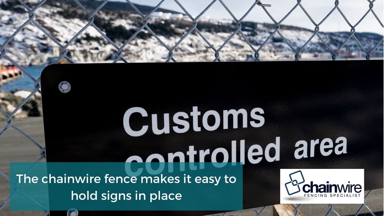 How Chainwire Fencing Works Well in Parking Lots - chainwire fencing The chainwire fence makes it easy to hold signs in place