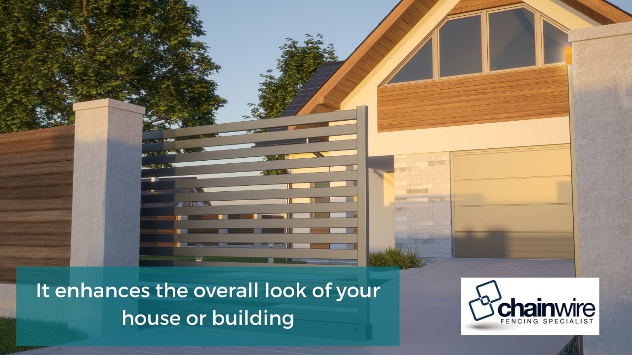 Advantages of a Sliding Gate - Sliding gate It enhances the overall look of your house or building