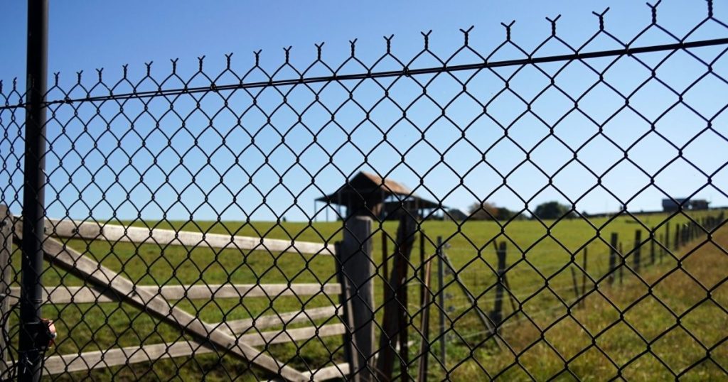 Chainwire fencing installed beside nature trail