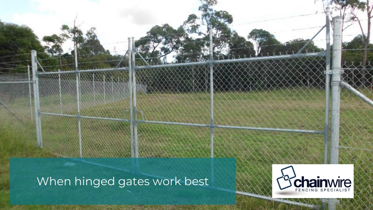 When hinged gates work best